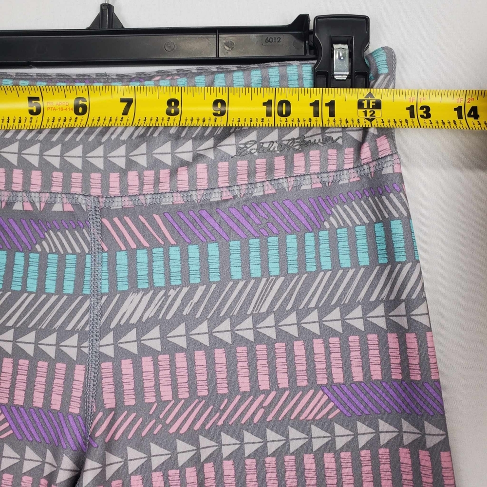 Eddie Bower Girls Leggings Gray Pastel Tribal Print Size Large 14/16 - Picture 8 of 10